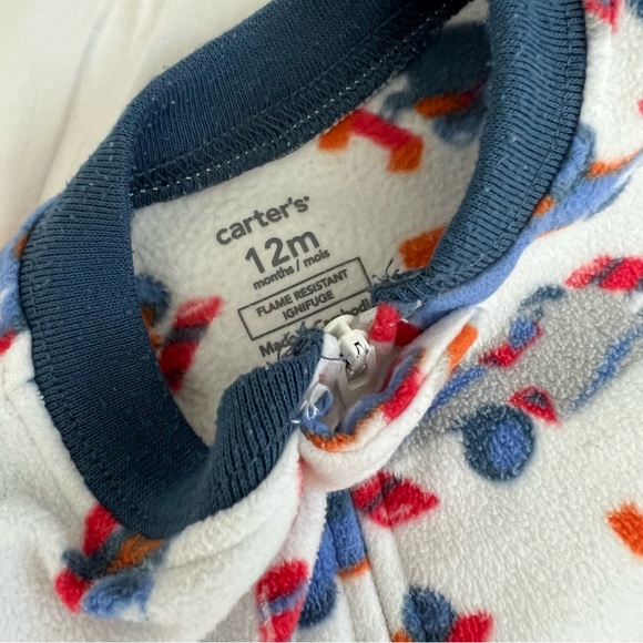 Carter’s Fleece Footed Pajamas, Set of 2, Size 12 Months - Picture 9 of 9